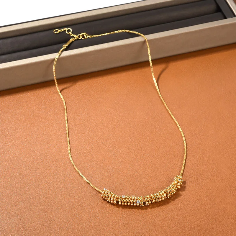 Bobokiki Jewelry European and American Fashion New Circle Titanium Steel Micro-Inlaid AAA Zircon Luxury Retro Necklace
Bobokiki Jewelry European and American Fashion New Circle Titanium Steel Micro-Inlaid AAA Zircon Luxury Retro Necklace