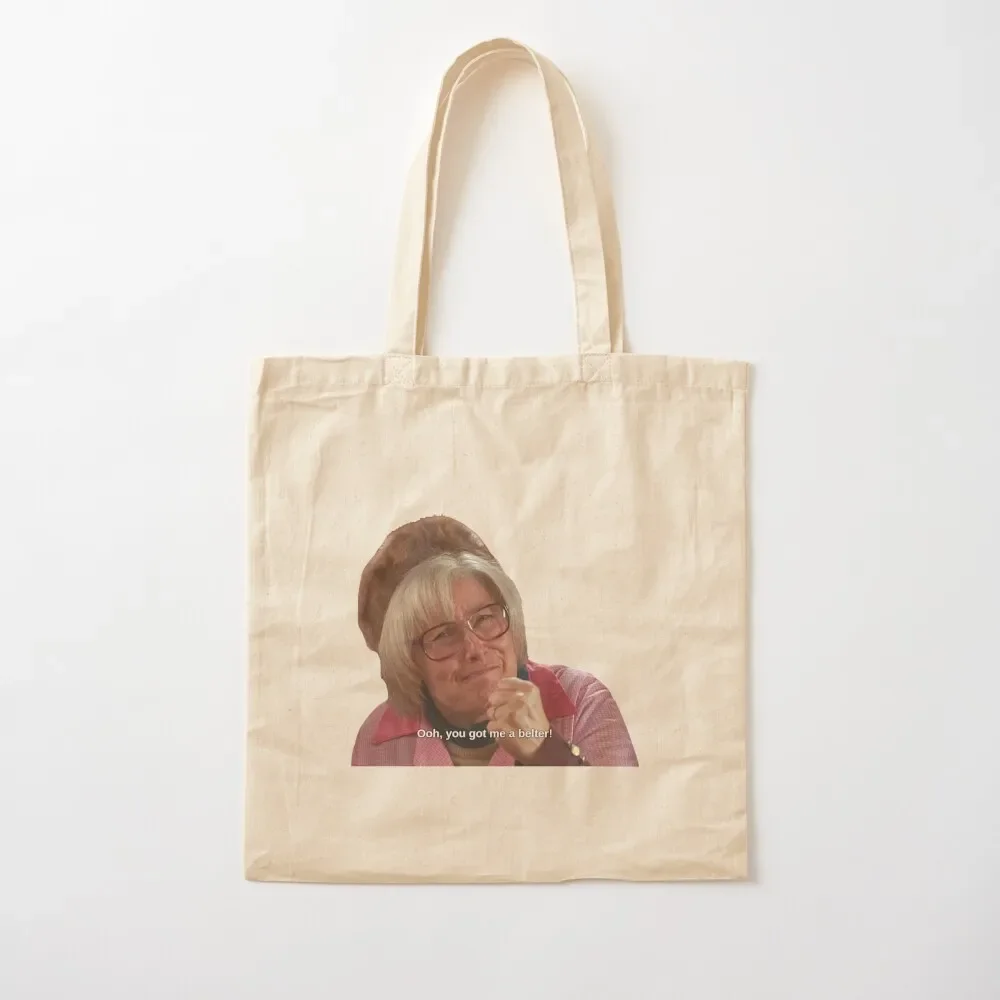 Ooh, you got me a belter! Isa from Still Game Tote Bag Shopping bags sacs de shopping Tote Bag
Ooh, you got me a belter! Isa from Still Game Tote Bag Shopping bags sacs de shopping Tote Bag