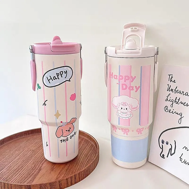 Large Capacity Vacuum Insulated Tumbler For Women High Appearance Straw Cup Student Portable Water Bottle Giant Tumbler Mug Gift
Large Capacity Vacuum Insulated Tumbler For Women High Appearance Straw Cup Student Portable Water Bottle Giant Tumbler Mug Gift