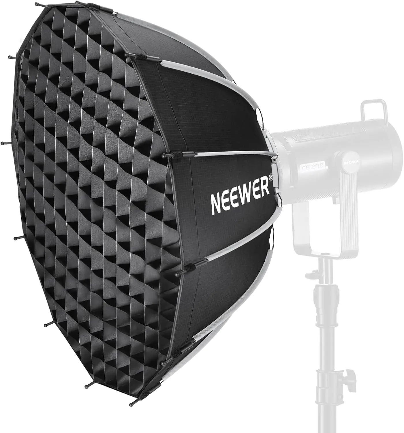 65cm Parabolic Softbox with Bowens Mount, Quick Setup, Diffusers & Grid for Studio Lights
65cm Parabolic Softbox with Bowens Mount, Quick Setup, Diffusers & Grid for Studio Lights