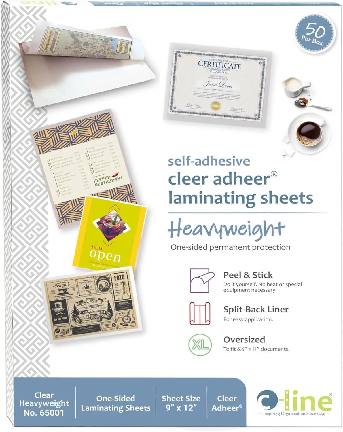 Self-Adhesive Laminating Sheets, Clear 9x12 Inches, 50 Pack for Protecting Papers & Photos
Self-Adhesive Laminating Sheets, Clear 9x12 Inches, 50 Pack for Protecting Papers & Photos