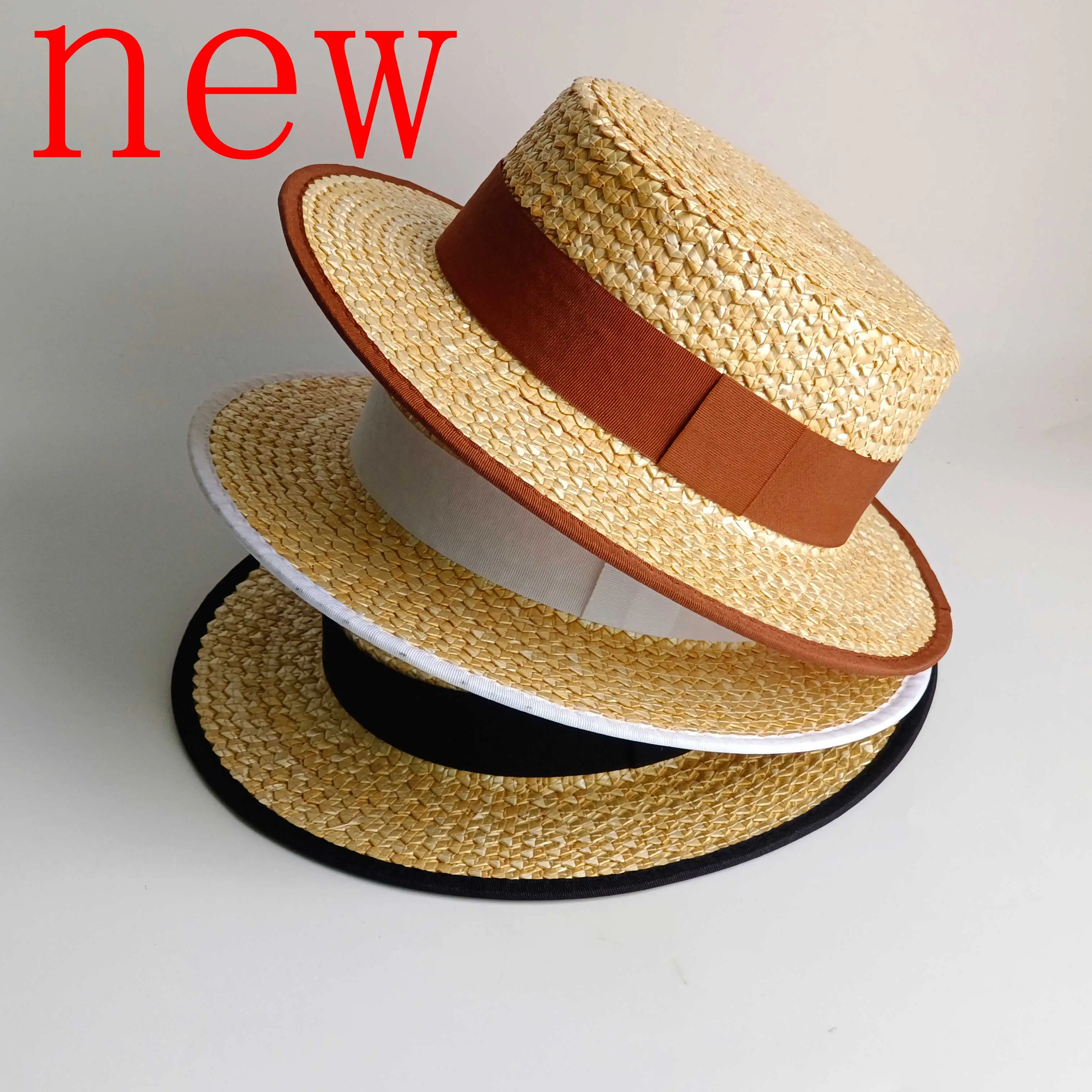 Women's flat top straw hat with edging women's straw hat beach flat brim hat Outdoor travel beach hat 햇빛가리개 모자
Women's flat top straw hat with edging women's straw hat beach flat brim hat Outdoor travel beach hat 햇빛가리개 모자