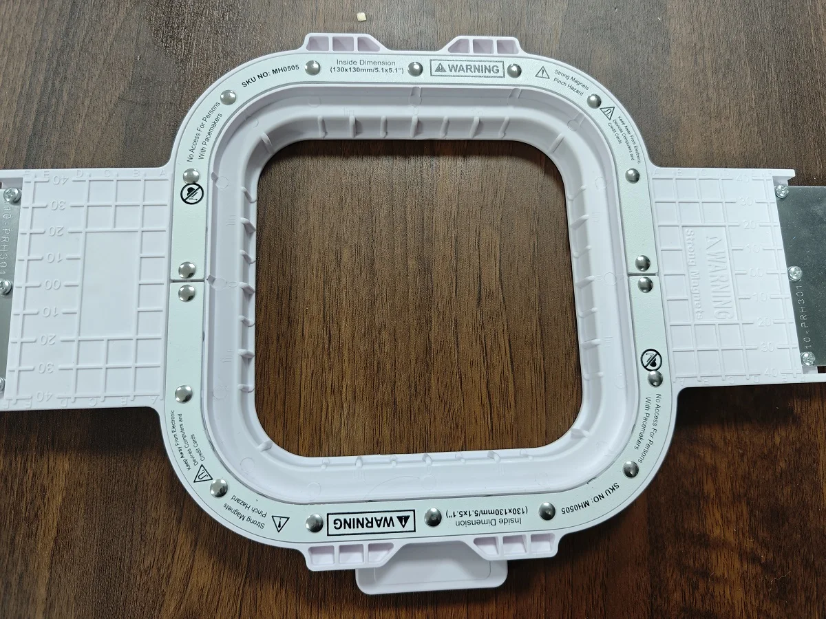 Magnetic Embroidery Hoops 5.1″x5.1″ | 130x130mm for Baby Lock BNT10/ENT10/Valiant/BMP9/Alliance etc Embroidery Machines
Magnetic Embroidery Hoops 5.1″x5.1″ | 130x130mm for Baby Lock BNT10/ENT10/Valiant/BMP9/Alliance etc Embroidery Machines