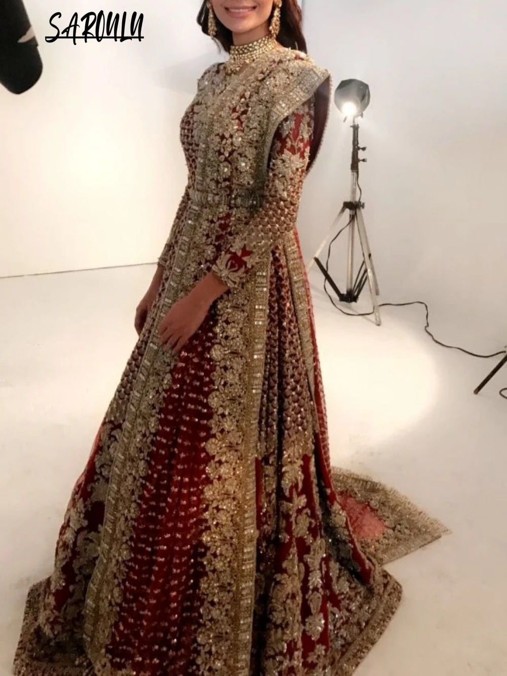 Luxury Crystal Beading Wedding Dress Muslim Party Kaftan Caftan Sequins Dress Elegant Appliques Gown Vestidos De Gala
Luxury Crystal Beading Wedding Dress Muslim Party Kaftan Caftan Sequins Dress Elegant Appliques Gown Vestidos De Gala