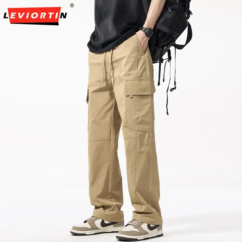 Men's Cargo Pants 2025 New Loose Straight Leg Trendy Brand Versatile Elastic Sports Wide Leg Casual Workwear Pants for Men
Men's Cargo Pants 2025 New Loose Straight Leg Trendy Brand Versatile Elastic Sports Wide Leg Casual Workwear Pants for Men