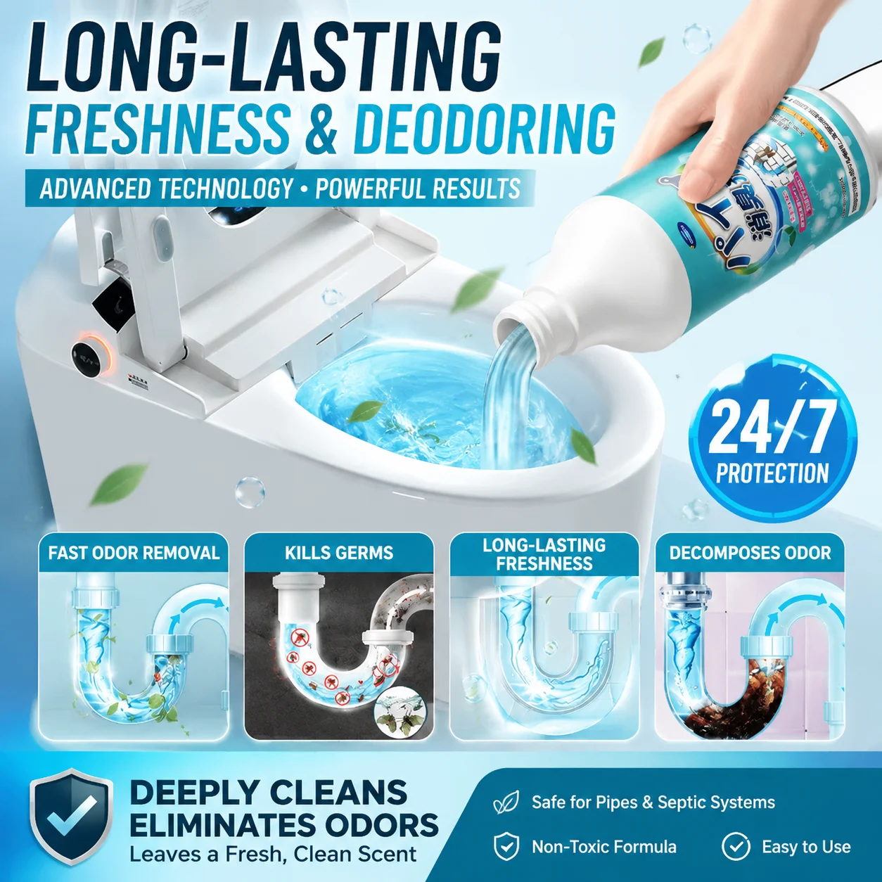 Sewer deodorizer, anti return odor device, toilet pipeline, anti odor kitchen, bathroom, odor removal, fragrance retention
Sewer deodorizer, anti return odor device, toilet pipeline, anti odor kitchen, bathroom, odor removal, fragrance retention