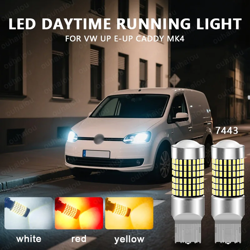 2pcs LED Daytime Running Light DRL Bulb Canbus W21/5W 7443 T20 For VW Up e-UP Caddy MK4
2pcs LED Daytime Running Light DRL Bulb Canbus W21/5W 7443 T20 For VW Up e-UP Caddy MK4 