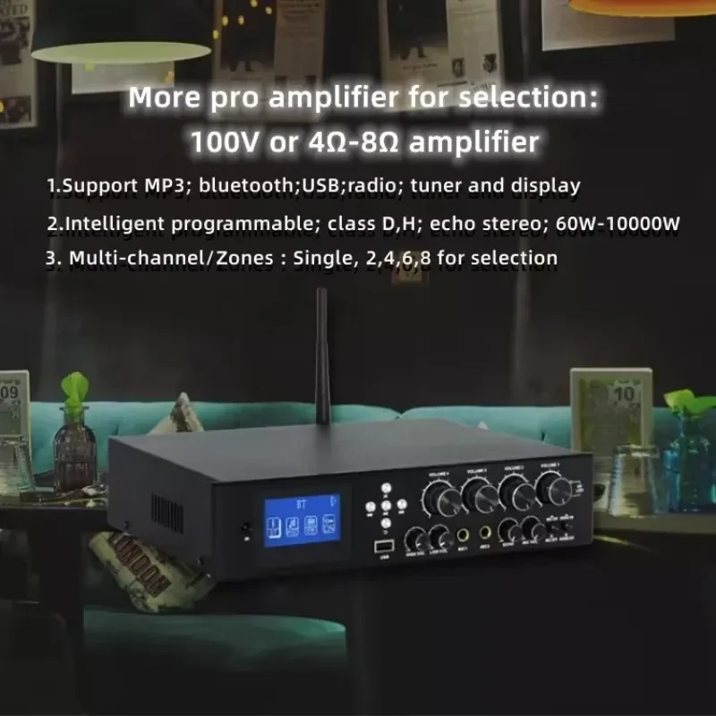 Profesional Amflier Professional Audio Power Kit Tone Control Karaoke Amplifier With Microphone
Profesional Amflier Professional Audio Power Kit Tone Control Karaoke Amplifier With Microphone