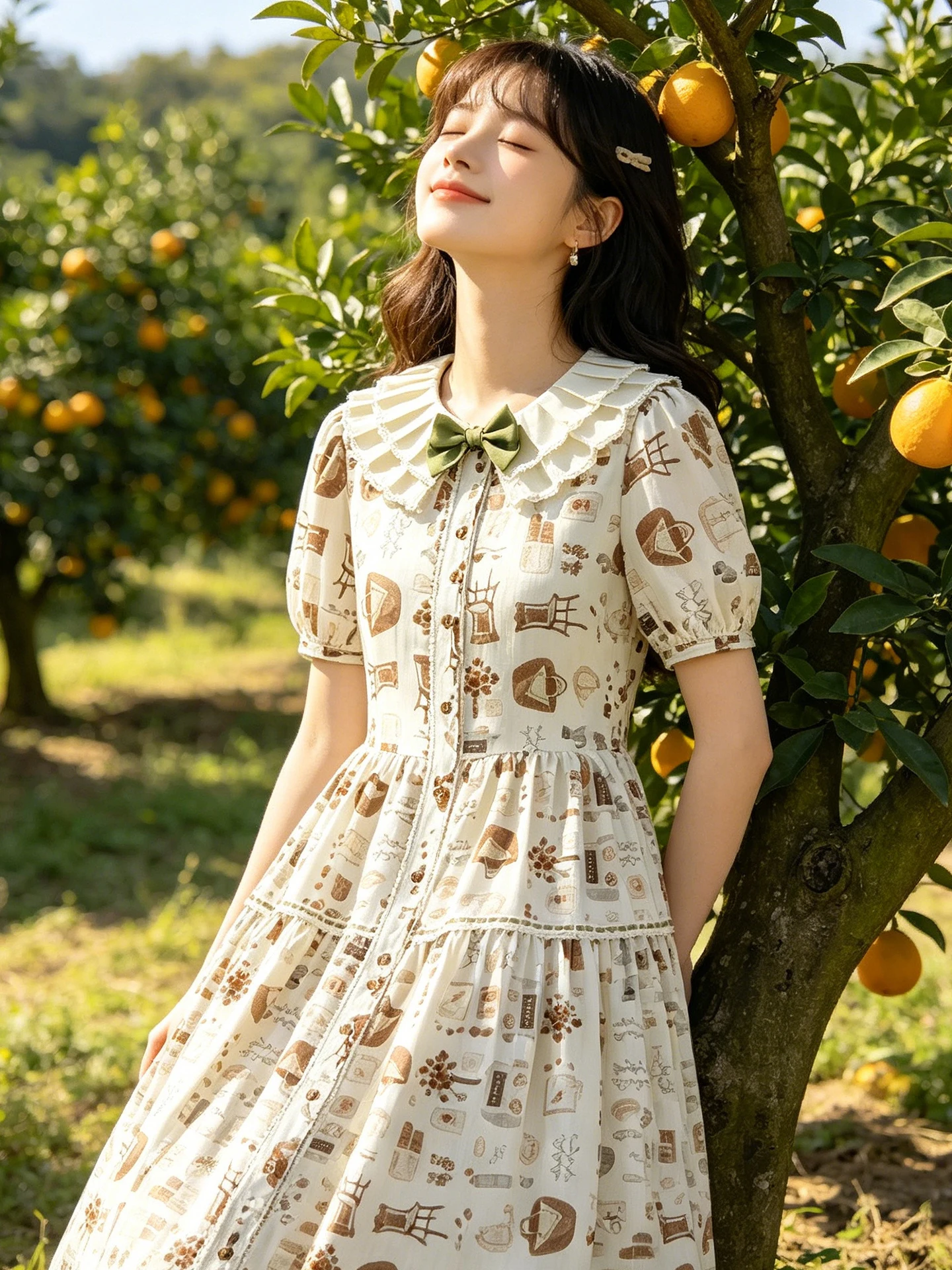 plus Size Summer New Lolita OP Dress Loose Country Style Full Open Front for Heavy Girls Knot Short Sleeve Midi Dress
plus Size Summer New Lolita OP Dress Loose Country Style Full Open Front for Heavy Girls Knot Short Sleeve Midi Dress