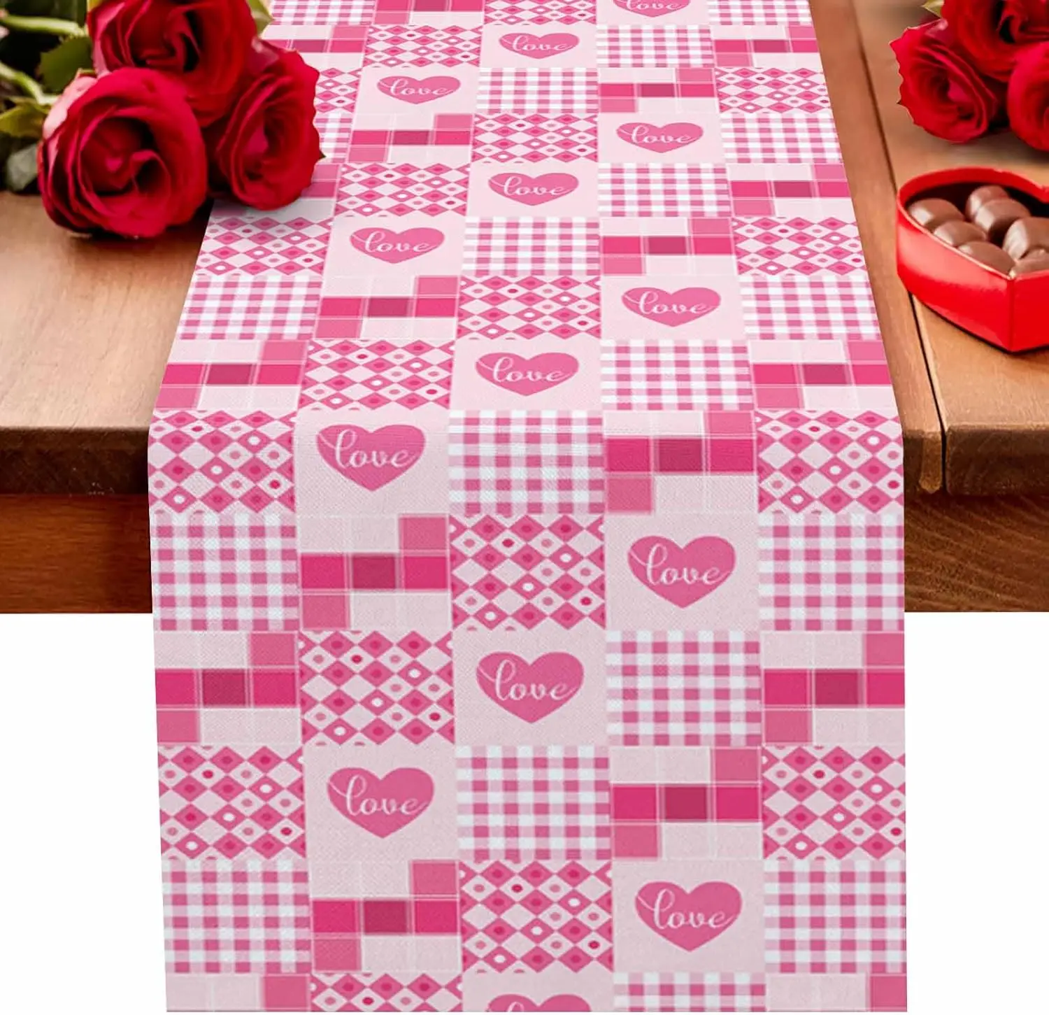 День святого Валентина, розовое сердце любви, клетчатая льняная дорожка для стола, декор для вечеринки, моющиеся дорожки для кухонного обеденного стола, свадебные украшения
День святого Валентина, розовое сердце любви, клетчатая льняная дорожка для стола, декор для вечеринки, моющиеся дорожки для кухонного обеденного стола, свадебные украшения