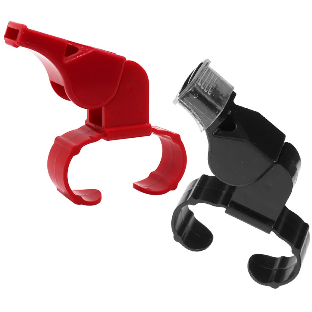 2 Pcs Tone Whistle Loud ABS Ring Design for Whistle For Teacher Referee Sports Outdoor Activities Red Black
2 Pcs Tone Whistle Loud ABS Ring Design for Whistle For Teacher Referee Sports Outdoor Activities Red Black