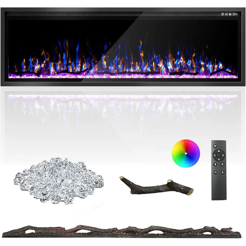 Электрический камин 60 тонких с бревнами, корягими деревами, кристаллами, настенным креплением, пультом дистанционного управления и таймером, 750/1500 Вт
Электрический камин 60 тонких с бревнами, корягими деревами, кристаллами, настенным креплением, пультом дистанционного управления и таймером, 750/1500 Вт