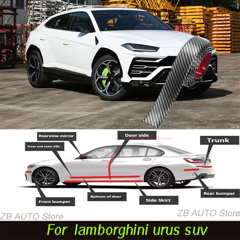 For LamborGhini Urus Suv Strong adhesive bumper strip, front and rear lip side skirts, collision and scratch resistant, suitable
For LamborGhini Urus Suv Strong adhesive bumper strip, front and rear lip side skirts, collision and scratch resistant, suitable