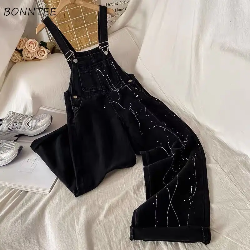 Jumpsuits Women Print Casual Button High Waist Loose Streetwear Korean Style All-match Daily Spring Soft Students New Arrival
Jumpsuits Women Print Casual Button High Waist Loose Streetwear Korean Style All-match Daily Spring Soft Students New Arrival