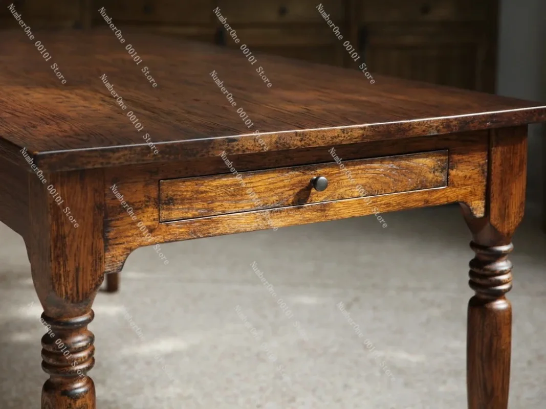 French American dining table Solid wood oak Medium antique retro old table Merad color Delivery to pickup point
French American dining table Solid wood oak Medium antique retro old table Merad color Delivery to pickup point