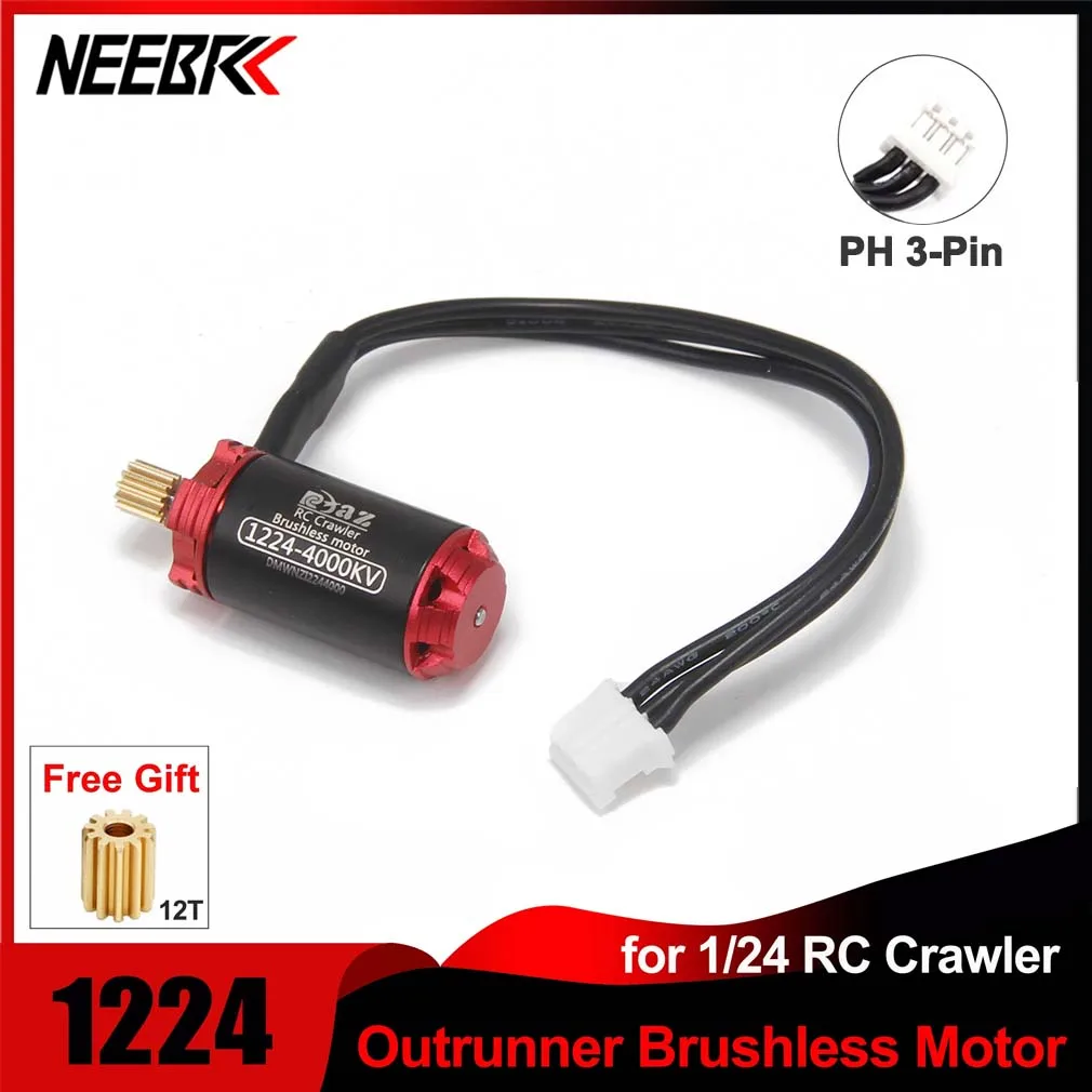 NEEBRC 1224 Outunner Бесщеточный двигатель с внешним ротором 2S 4000KV 3600KV с шестерней для 1/24 RC гусеничного автомобиля Axial SCX24 WPL Traxxas
NEEBRC 1224 Outunner Бесщеточный двигатель с внешним ротором 2S 4000KV 3600KV с шестерней для 1/24 RC гусеничного автомобиля Axial SCX24 WPL Traxxas