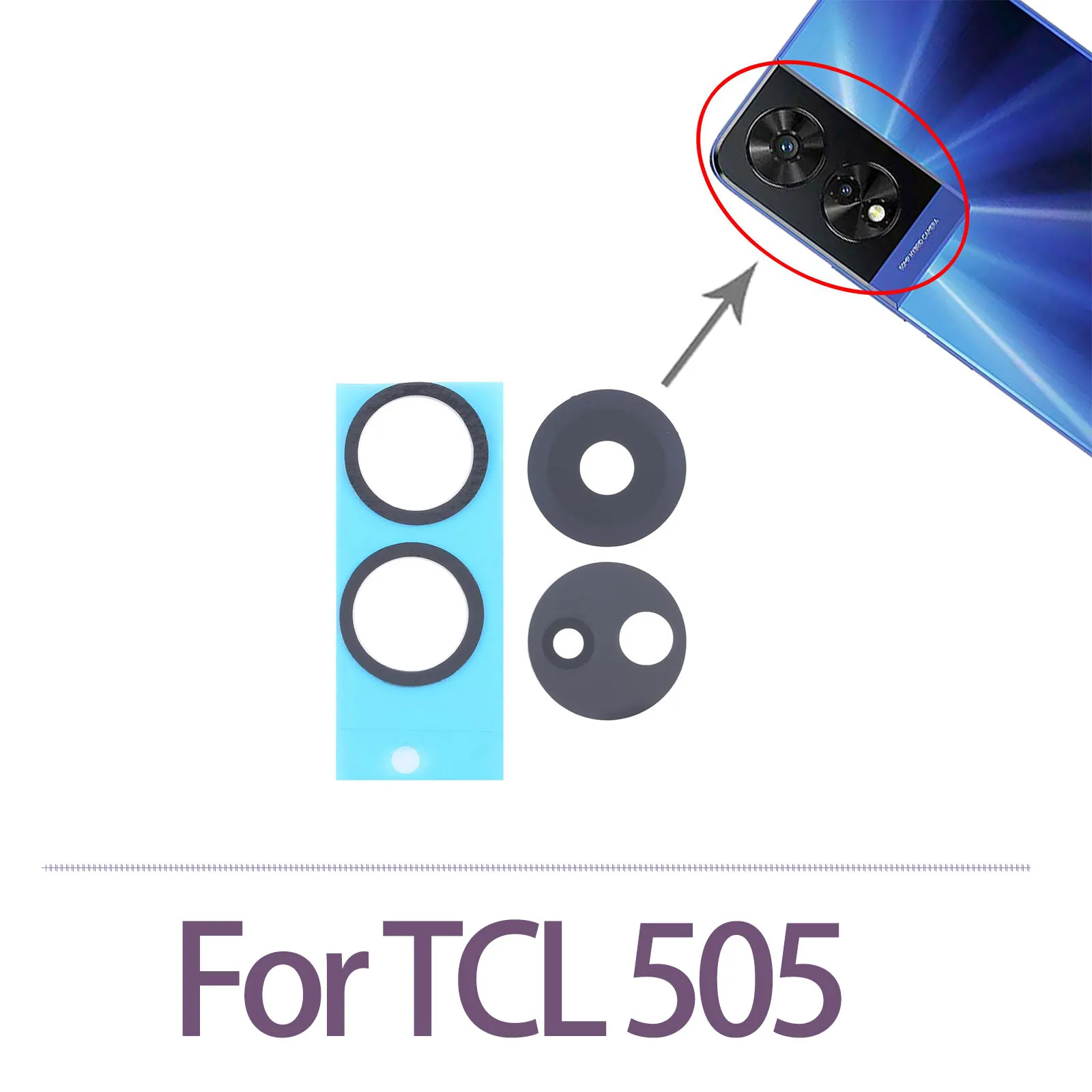 For TCL 505 OEM Back Camera Lens with Adhesive
For TCL 505 OEM Back Camera Lens with Adhesive