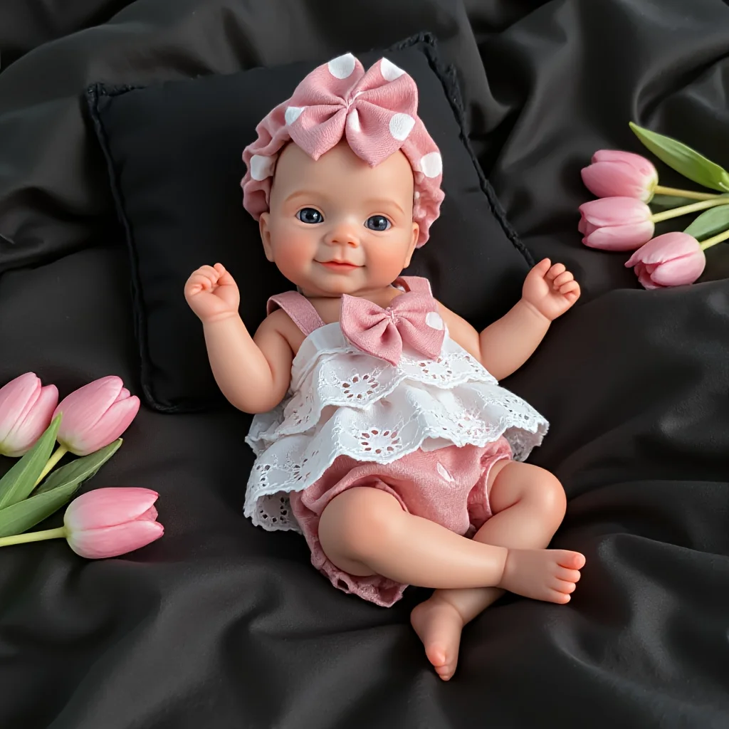 Aizwa1 10 Inch Maddie Silicone Newborn Baby Doll Handmade Soft Touch Bebe de Silicone Reborn Girl For Birthday Gifts
Aizwa1 10 Inch Maddie Silicone Newborn Baby Doll Handmade Soft Touch Bebe de Silicone Reborn Girl For Birthday Gifts
