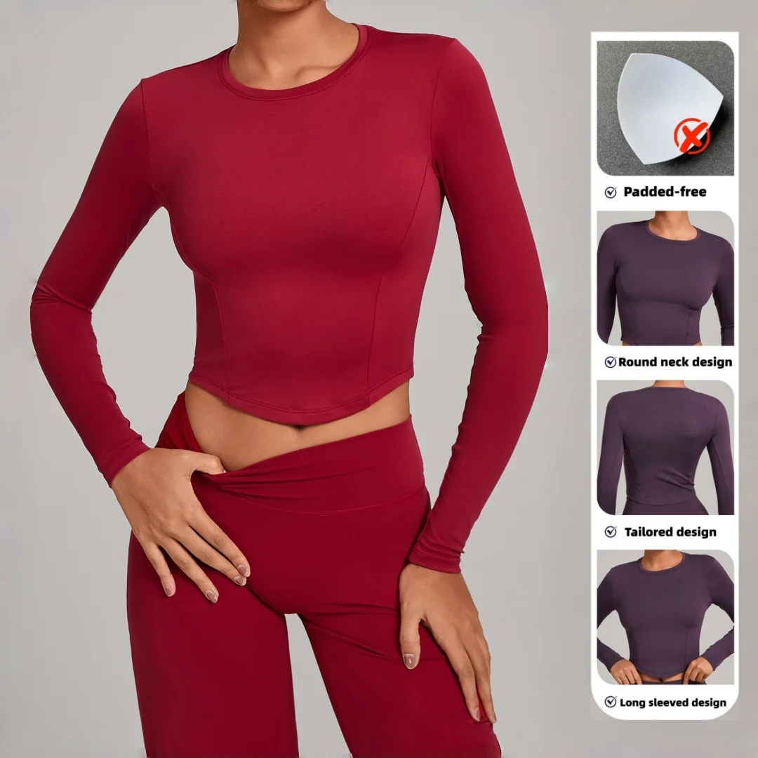 Seamless Yoga Tops Tight High-Intensity Fitness Clothes Dance Running Casual Winter Workout Clothes Gym Long-Sleeved T-shirts
Seamless Yoga Tops Tight High-Intensity Fitness Clothes Dance Running Casual Winter Workout Clothes Gym Long-Sleeved T-shirts