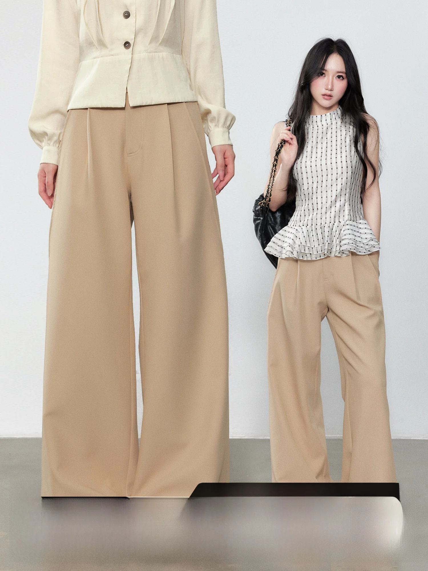 Yuzhi Khaki Color High Waist Loose Casual Pants Summer Drapey Wide Leg Long Pants Commute Style Versatile Casual Trousers
Yuzhi Khaki Color High Waist Loose Casual Pants Summer Drapey Wide Leg Long Pants Commute Style Versatile Casual Trousers
