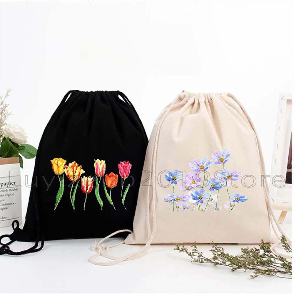Hand Painted Colourful Wildflowers Cactus Plants Tulip Cosmos Flower Rose Camellia Lavender Drawstring Bag Backpack Gym Sackpack
Hand Painted Colourful Wildflowers Cactus Plants Tulip Cosmos Flower Rose Camellia Lavender Drawstring Bag Backpack Gym Sackpack
