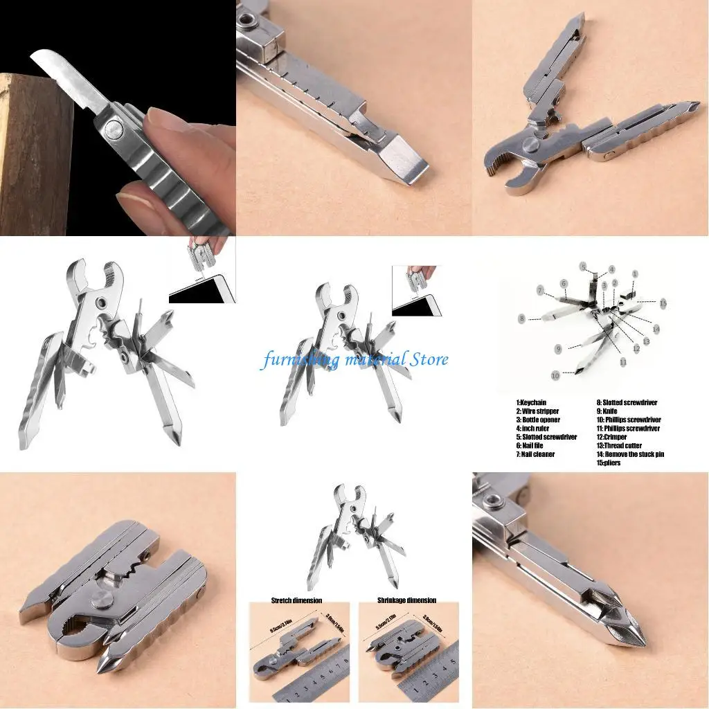 Y5GD 15 In 1 Outdoor Stainless Steel Multifunctional Tool Convenient Camping Hiking Multipurpose Pliers Screwdriver Tool
Y5GD 15 In 1 Outdoor Stainless Steel Multifunctional Tool Convenient Camping Hiking Multipurpose Pliers Screwdriver Tool