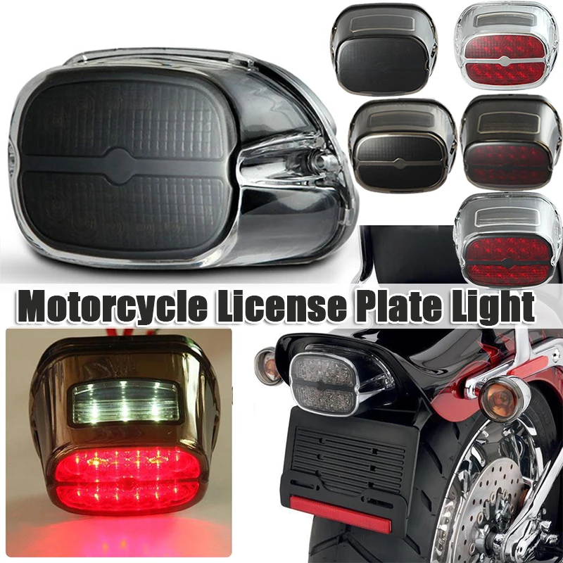 12V LED Motorcycle License Plate Light Rear Tail Light Running Brake Light for Harley Davidson XL Dyna FXST FLST Touring model
12V LED Motorcycle License Plate Light Rear Tail Light Running Brake Light for Harley Davidson XL Dyna FXST FLST Touring model