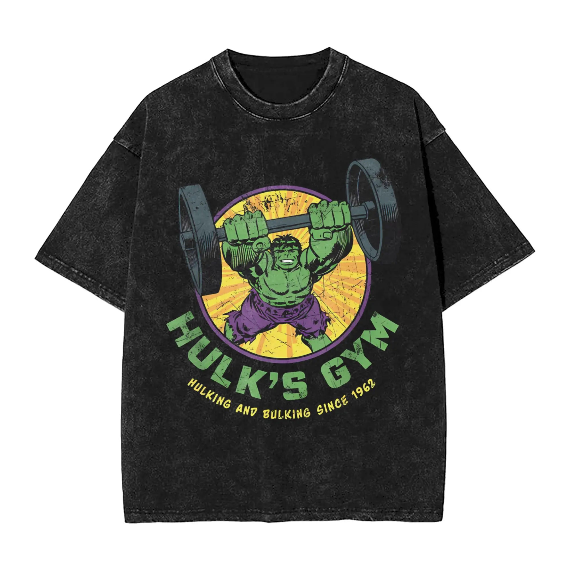 Мужская футболка Hulk Gym Washed футболки хип-хоп летние футболки уличная одежда с узором повседневные топы идея подарка
Мужская футболка Hulk Gym Washed футболки хип-хоп летние футболки уличная одежда с узором повседневные топы идея подарка