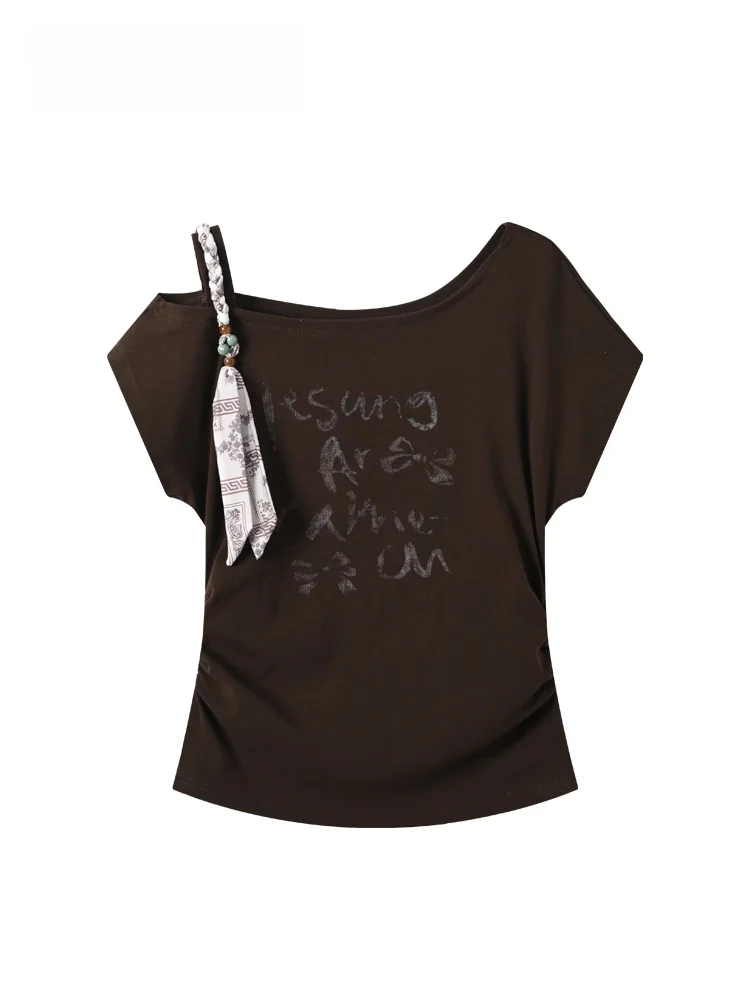 plus Size Women's T-Shirt Summer New Style Casual Slim Fit Short Sleeve Printed Cotton Blend Shoulder off Design Versatile Top
plus Size Women's T-Shirt Summer New Style Casual Slim Fit Short Sleeve Printed Cotton Blend Shoulder off Design Versatile Top