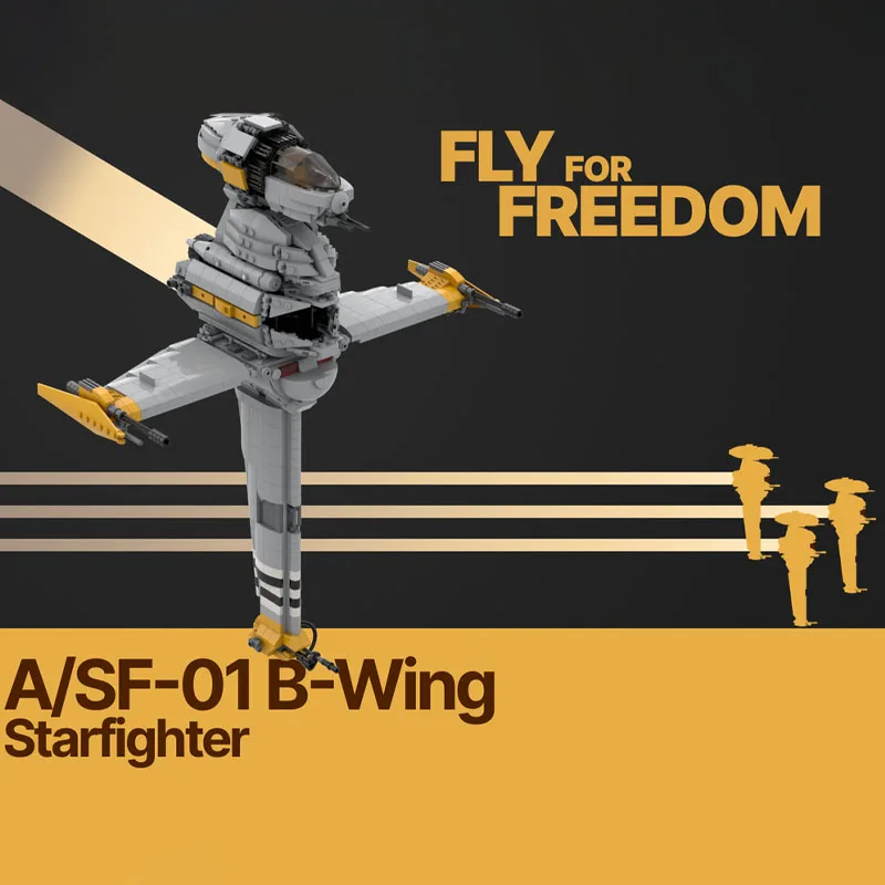 1407PCS Speed Star battle A/SF-01 B-Wing Starfighter Moc Collector's Edition Building Blocks | Learning & Display Toys Gift
1407PCS Speed Star battle A/SF-01 B-Wing Starfighter Moc Collector's Edition Building Blocks | Learning & Display Toys Gift