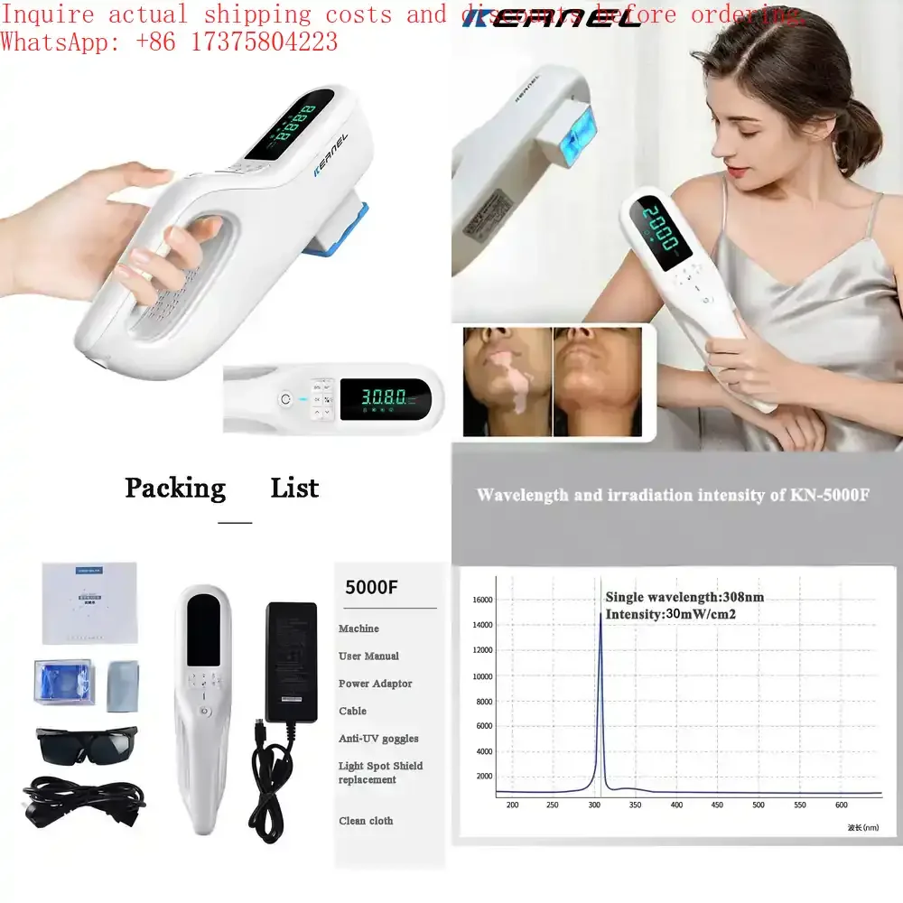 Medical XecI Lamp 308NM Excimer System Monochromatic UVB for Localized Vitiligo Treatment
Medical XecI Lamp 308NM Excimer System Monochromatic UVB for Localized Vitiligo Treatment