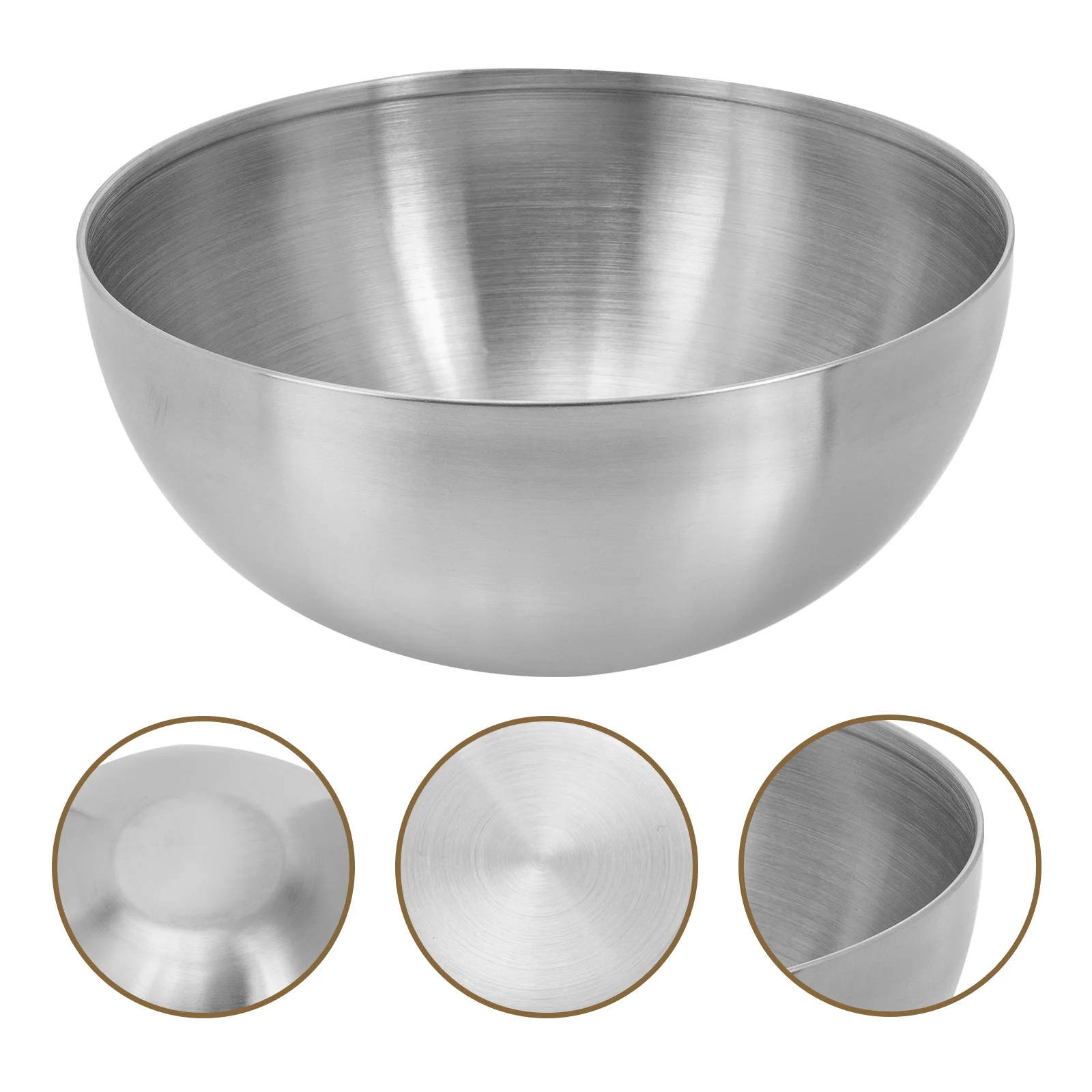 Stainless Steel Fruit Bowl Heavy Duty Salad Mixing Container for Kitchen Tableware Serving Dessert Snack Storage Bowl
Stainless Steel Fruit Bowl Heavy Duty Salad Mixing Container for Kitchen Tableware Serving Dessert Snack Storage Bowl
