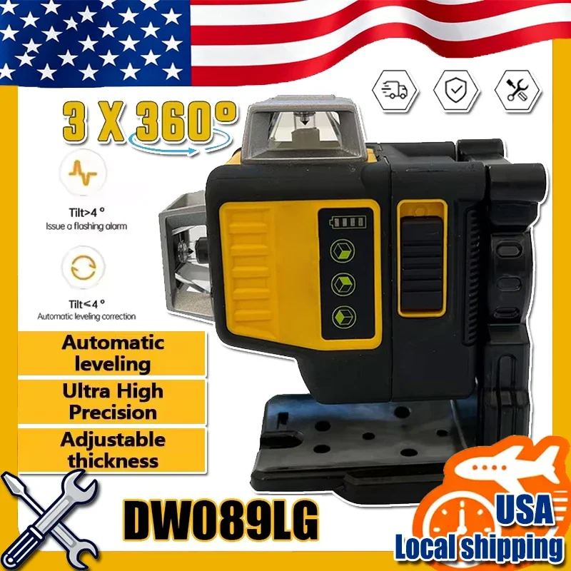 Fit DEWALT DW089LG 1:1 Laser Level Self Levelling 12 Line 3 X 360 Green Beam Laser 12V Li-Ion Battery Lasers Outdoor
Fit DEWALT DW089LG 1:1 Laser Level Self Levelling 12 Line 3 X 360 Green Beam Laser 12V Li-Ion Battery Lasers Outdoor