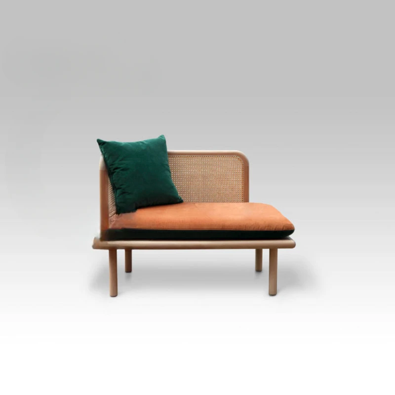 Vintage leisure courtyard balcony furniture creative rattan style terrace model room sofa solid wood fabric
Vintage leisure courtyard balcony furniture creative rattan style terrace model room sofa solid wood fabric