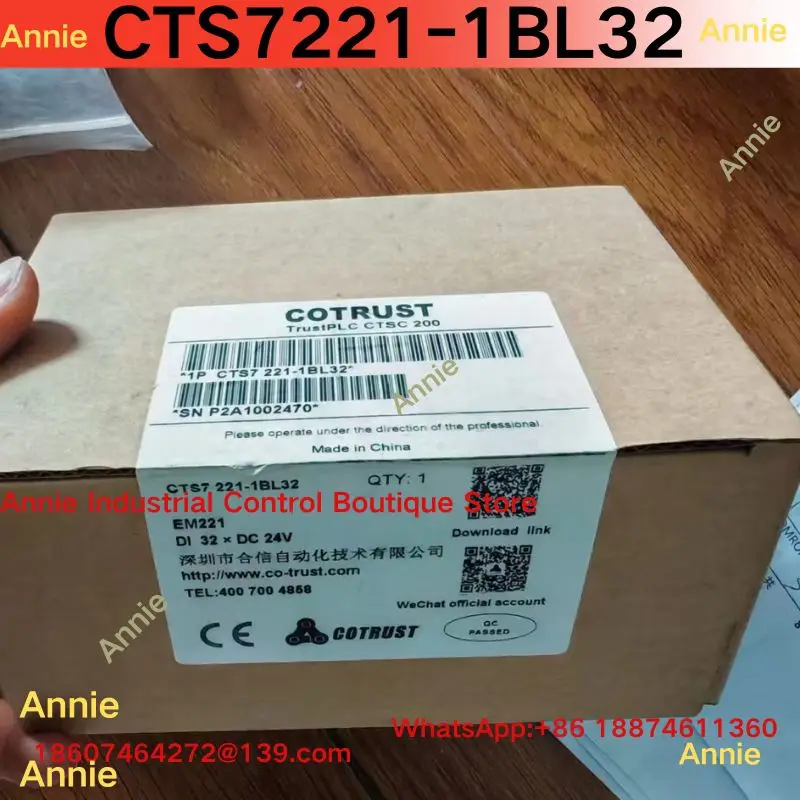 Совершенно новый цифровой модуль ввода данных CTS7221-1BL32 EM221
Совершенно новый цифровой модуль ввода данных CTS7221-1BL32 EM221