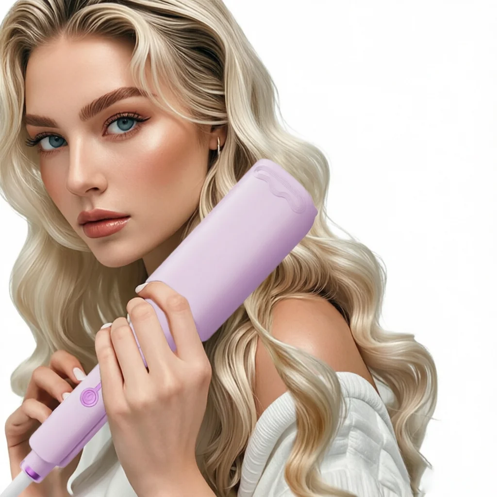 32MM Hair Curler Curling Tool Spiral Curls Lasting Styling Fast Heating Deep Wave Deep V-shaped Electric Curling Iron 4 Temperature Adjustable Iron Styler Wand for All Hair Style
32MM Hair Curler Curling Tool Spiral Curls Lasting Styling Fast Heating Deep Wave Deep V-shaped Electric Curling Iron 4 Temperature Adjustable Iron Styler Wand for All Hair Style