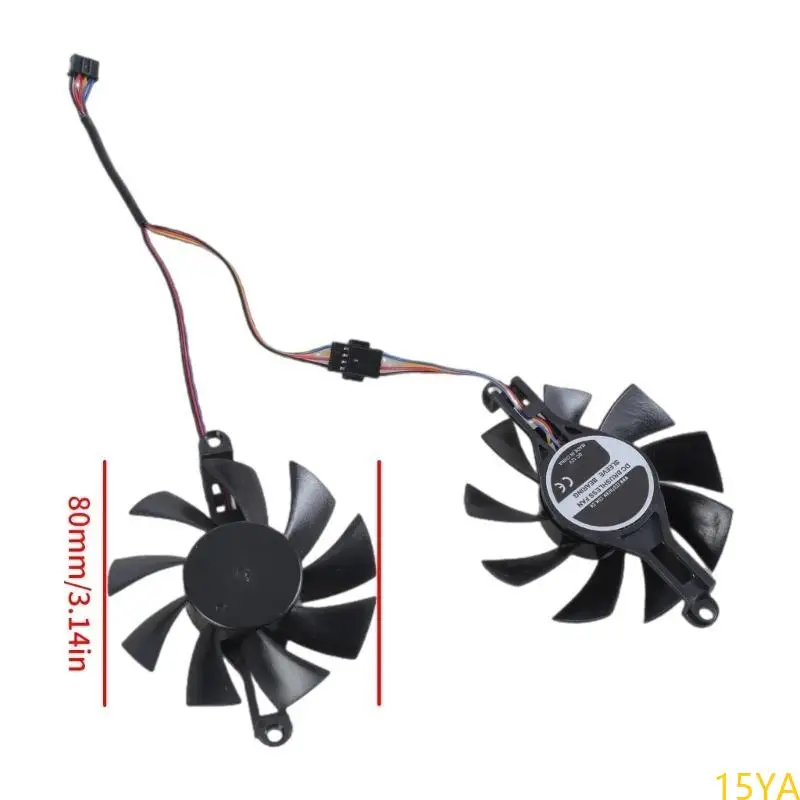 15YA Universal 80mm 4Pin Cooling Fan Replacement Part for RX580 2048 Graphics Card Cooling Fan Management Accessories
15YA Universal 80mm 4Pin Cooling Fan Replacement Part for RX580 2048 Graphics Card Cooling Fan Management Accessories