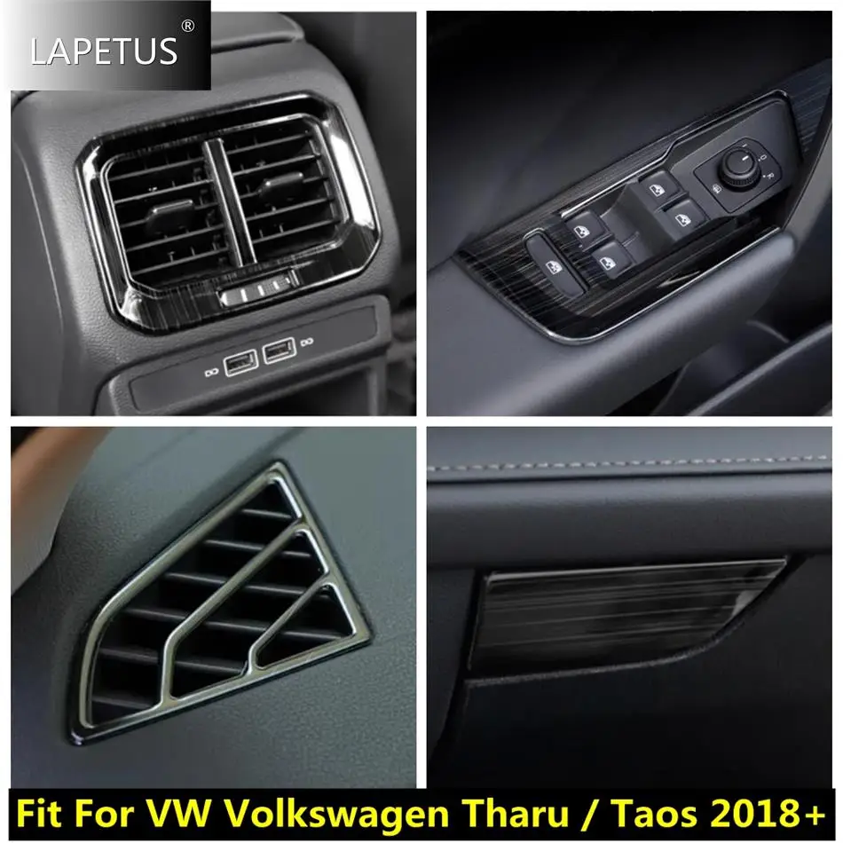 Black Brushed Car Air AC Vent / Window Lift / Glove Box Frame Accessories Cover Trim For VW Volkswagen Tharu / Taos 2018 - 2023
Black Brushed Car Air AC Vent / Window Lift / Glove Box Frame Accessories Cover Trim For VW Volkswagen Tharu / Taos 2018 - 2023