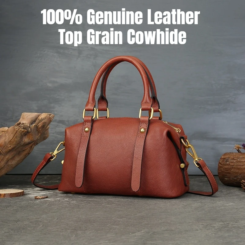 Genuine Top Grain Leather Pillow Bag for Women, Retro Large Capacity Tote Handbag, Soft Shoulder Crossbody Purse
Genuine Top Grain Leather Pillow Bag for Women, Retro Large Capacity Tote Handbag, Soft Shoulder Crossbody Purse