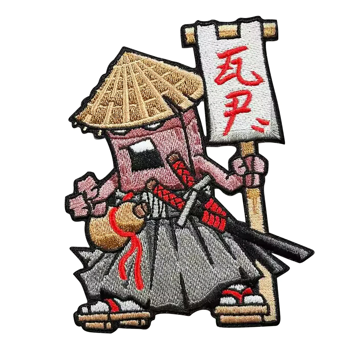 Grumpy Japanese Samurai Embroidered Patch for Clothes Cute Wooden Man Holding Up Billboard Funny Cartoon Embroidery Patches DIY
Grumpy Japanese Samurai Embroidered Patch for Clothes Cute Wooden Man Holding Up Billboard Funny Cartoon Embroidery Patches DIY