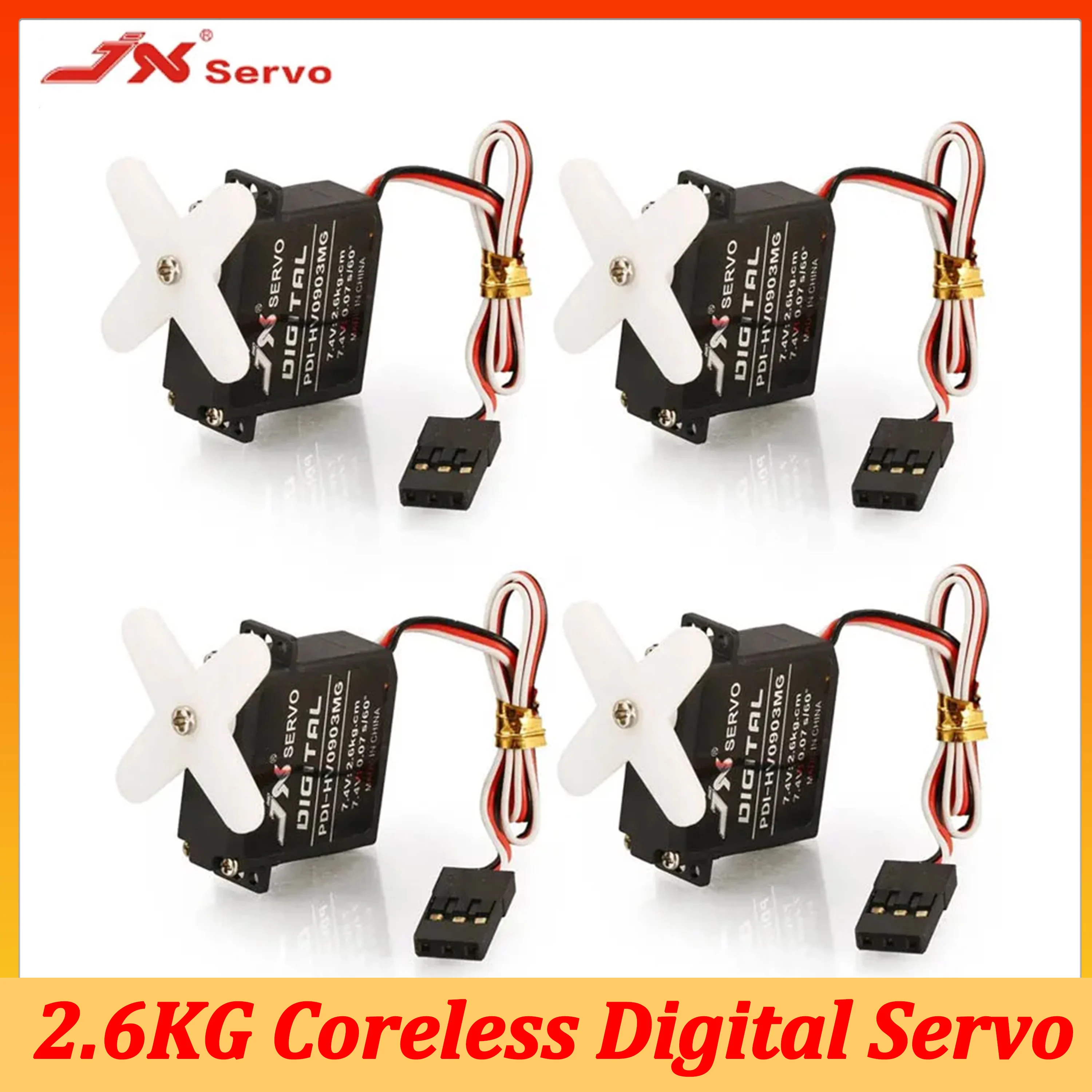 JX 2.6KG Coreless Digital Micro Servo PDI-HV0903MG 6-7.4V Metal Gear for RC Car Crawler Tank Fixed Wing FPV Drone Plane Axial
JX 2.6KG Coreless Digital Micro Servo PDI-HV0903MG 6-7.4V Metal Gear for RC Car Crawler Tank Fixed Wing FPV Drone Plane Axial
