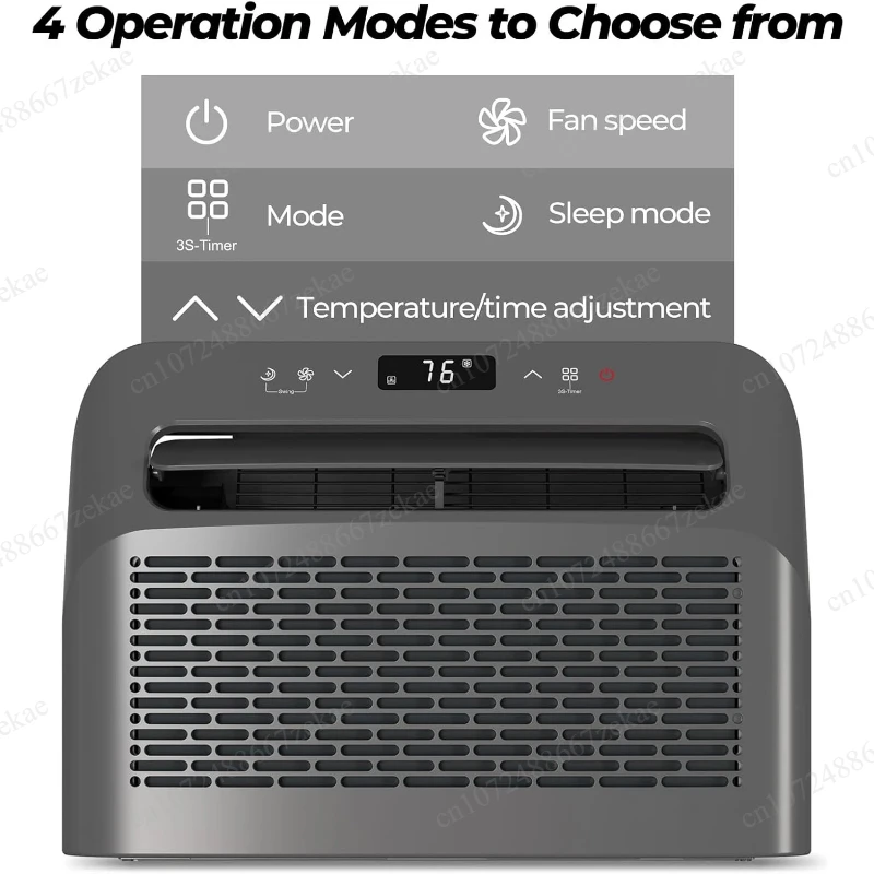 6500 BTU Window Mounted Air Conditioner 4-in-1 Remote Control Fast Cooling For Small Room
6500 BTU Window Mounted Air Conditioner 4-in-1 Remote Control Fast Cooling For Small Room