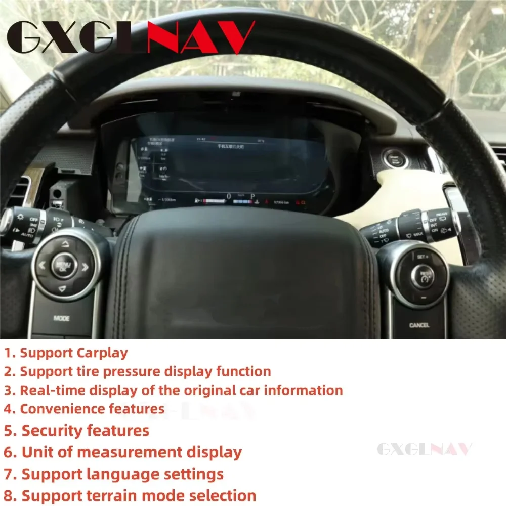 Car LCD Dashboard Player For Land Rover Range Rover Vogue L405/Sport L494 2013-2017 Digital Cluster Instrument Panel Speedometer
Car LCD Dashboard Player For Land Rover Range Rover Vogue L405/Sport L494 2013-2017 Digital Cluster Instrument Panel Speedometer