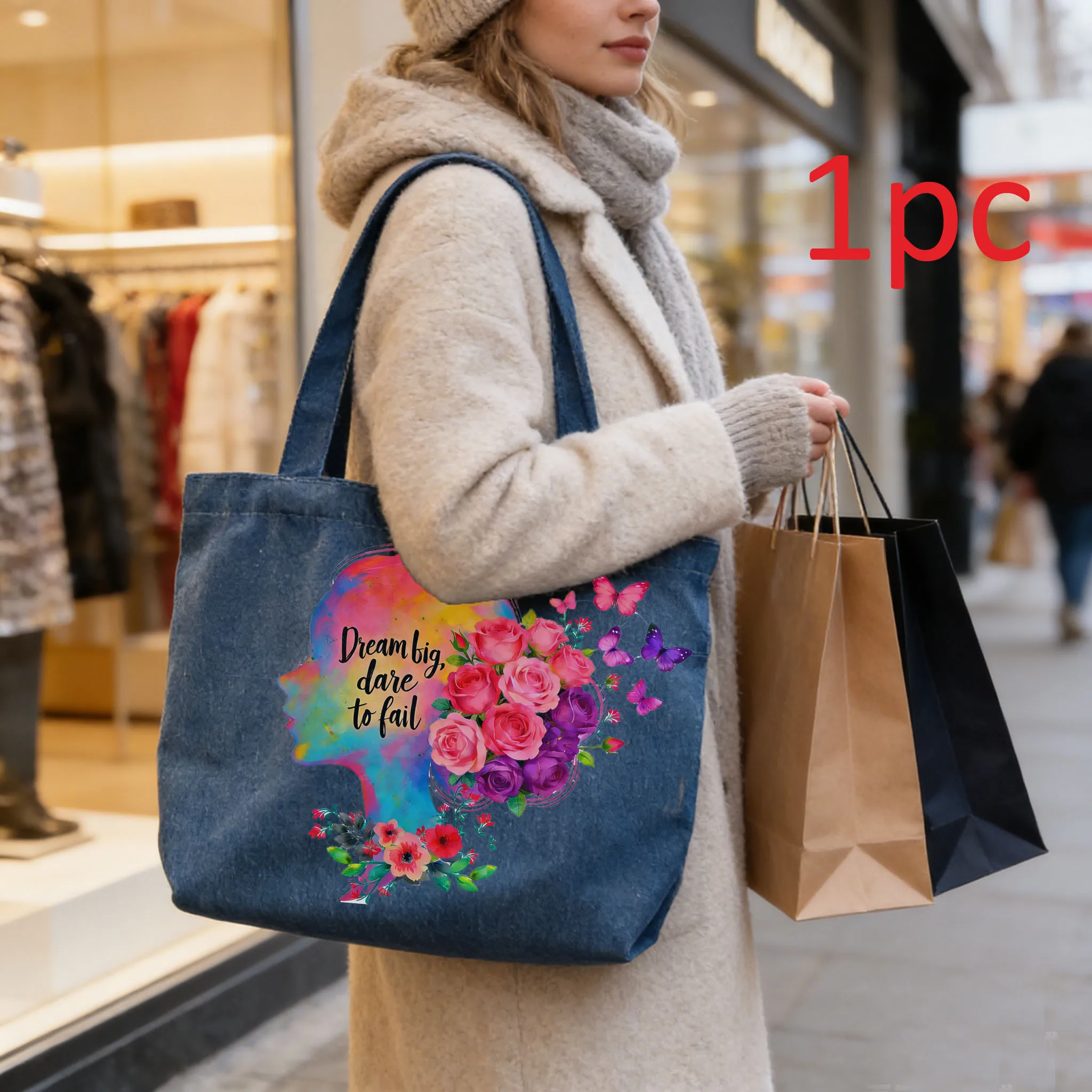 1 шт., креативная ковбойская сумка на одно плечо с комбинированным дизайном для девочек и розы, подходит для работы и путешествий, повседневная сумка для мужчин и женщин
1 шт., креативная ковбойская сумка на одно плечо с комбинированным дизайном для девочек и розы, подходит для работы и путешествий, повседневная сумка для мужчин и женщин