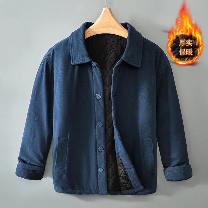 Толстая теплая стеганая куртка в японском стиле для мужчин, винтажная однотонная свободная универсальная ватная куртка, трендовая мужская верхняя одежда, одежда
Толстая теплая стеганая куртка в японском стиле для мужчин, винтажная однотонная свободная универсальная ватная куртка, трендовая мужская верхняя одежда, одежда