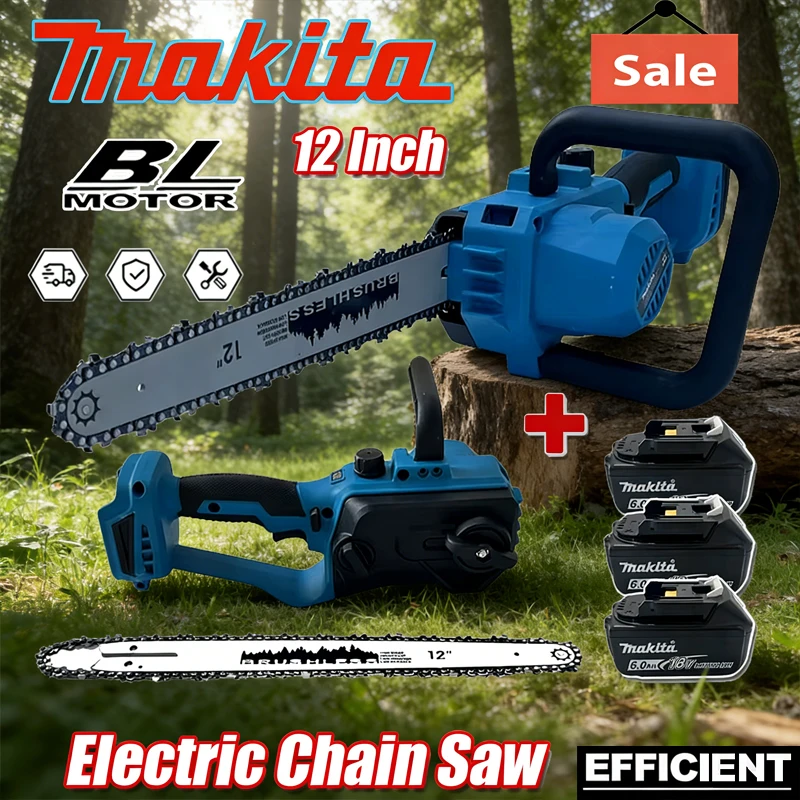 Makita 12-inch Cordless Blue Electric Chainsaw 600W Handheld Brushless Woodworking Chainsaw Power Tool For Makita 18V Battery
Makita 12-inch Cordless Blue Electric Chainsaw 600W Handheld Brushless Woodworking Chainsaw Power Tool For Makita 18V Battery