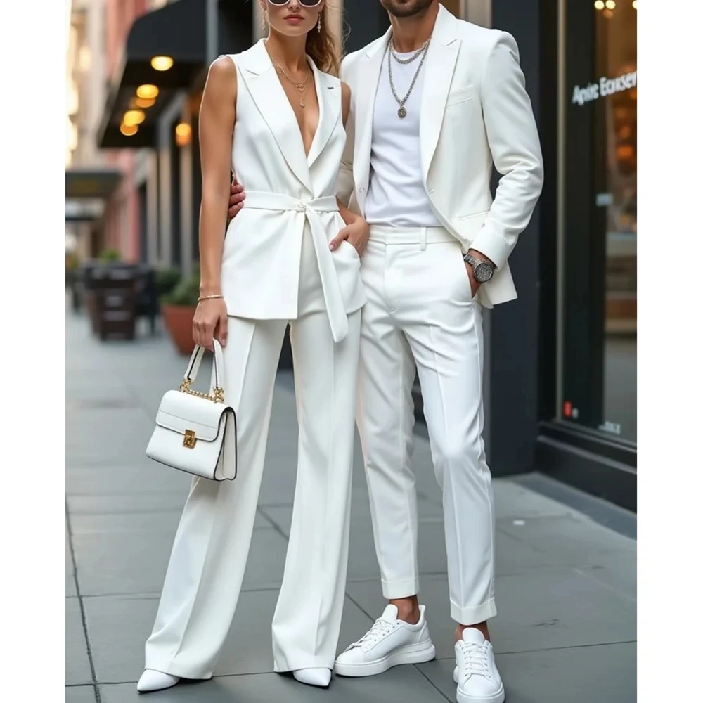 New Men Suits White 2 Pieces Wedding Groom Business Formal Male Clothing BoyfriendSingle Breasted Casual Custom Daily Blazers
New Men Suits White 2 Pieces Wedding Groom Business Formal Male Clothing BoyfriendSingle Breasted Casual Custom Daily Blazers