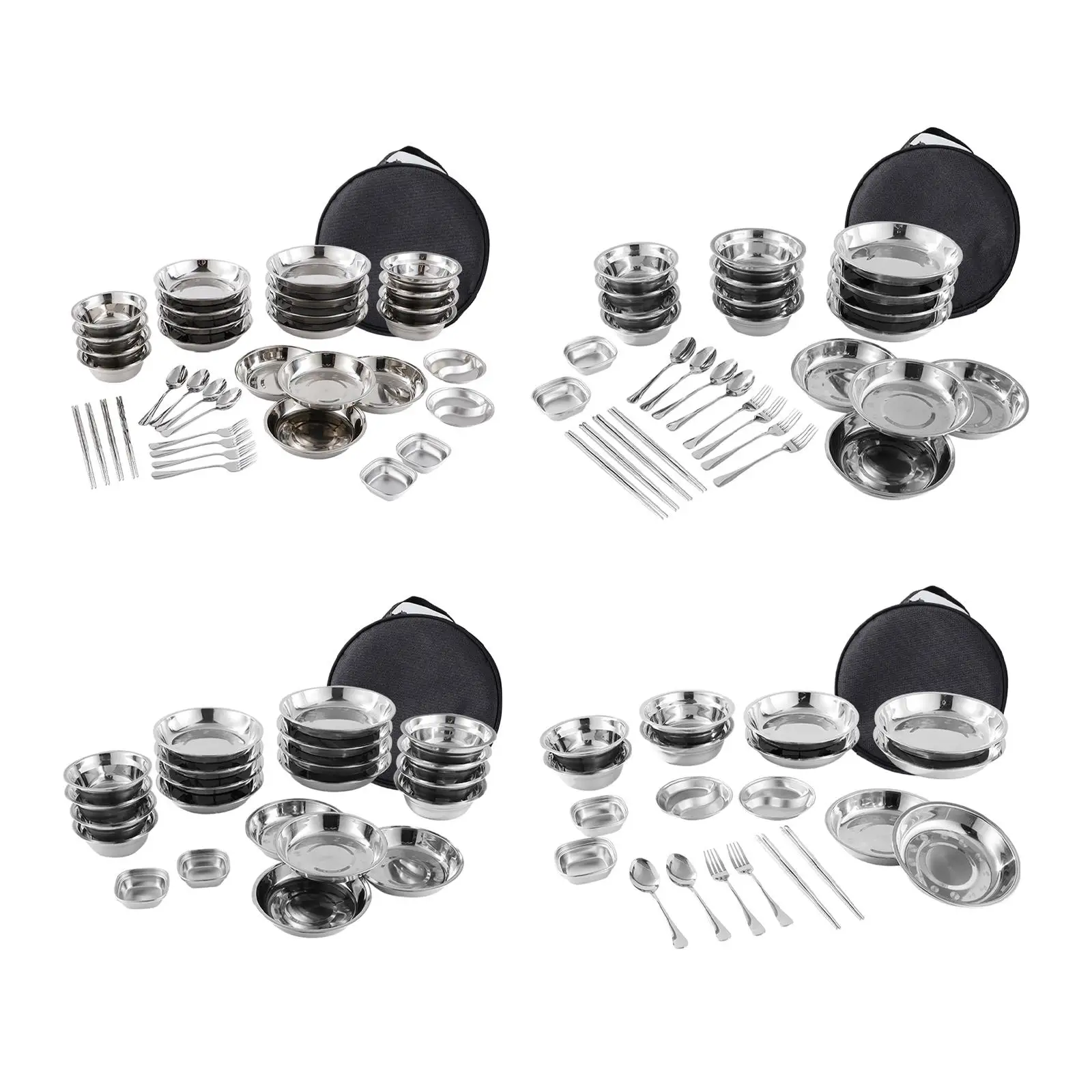Stainless Steel Plates and Bowls Camping Set Camping Utensils Set Dishes Camping Cutlery Set for Travel BBQ Beach Backpacking
Stainless Steel Plates and Bowls Camping Set Camping Utensils Set Dishes Camping Cutlery Set for Travel BBQ Beach Backpacking