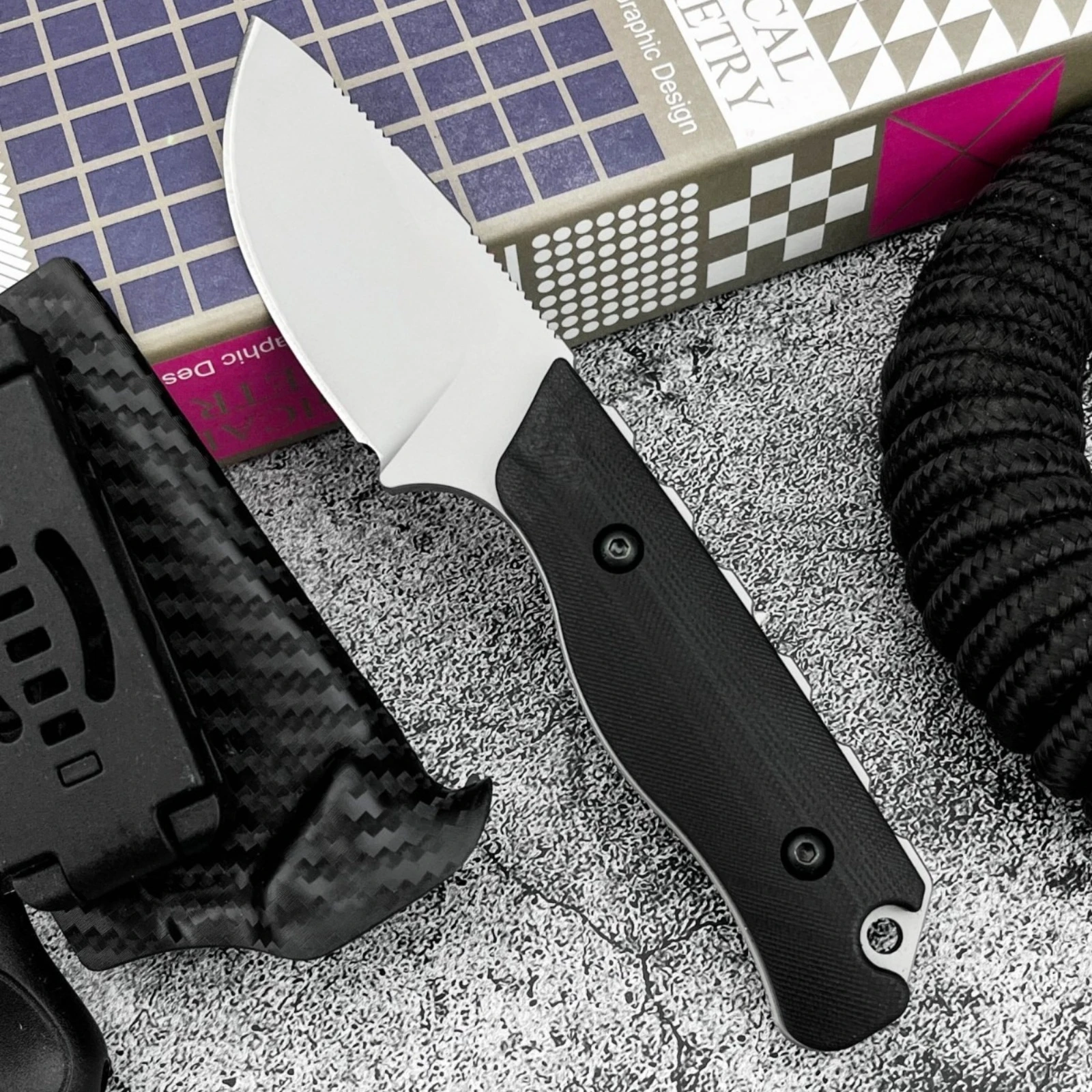 15017 Fixed Blade Knife with Blade Blade Sheath 8Cr13Mov Blade G10 Handle Hiking Camping Jungle Tool Compact Outdoor Knife
15017 Fixed Blade Knife with Blade Blade Sheath 8Cr13Mov Blade G10 Handle Hiking Camping Jungle Tool Compact Outdoor Knife
