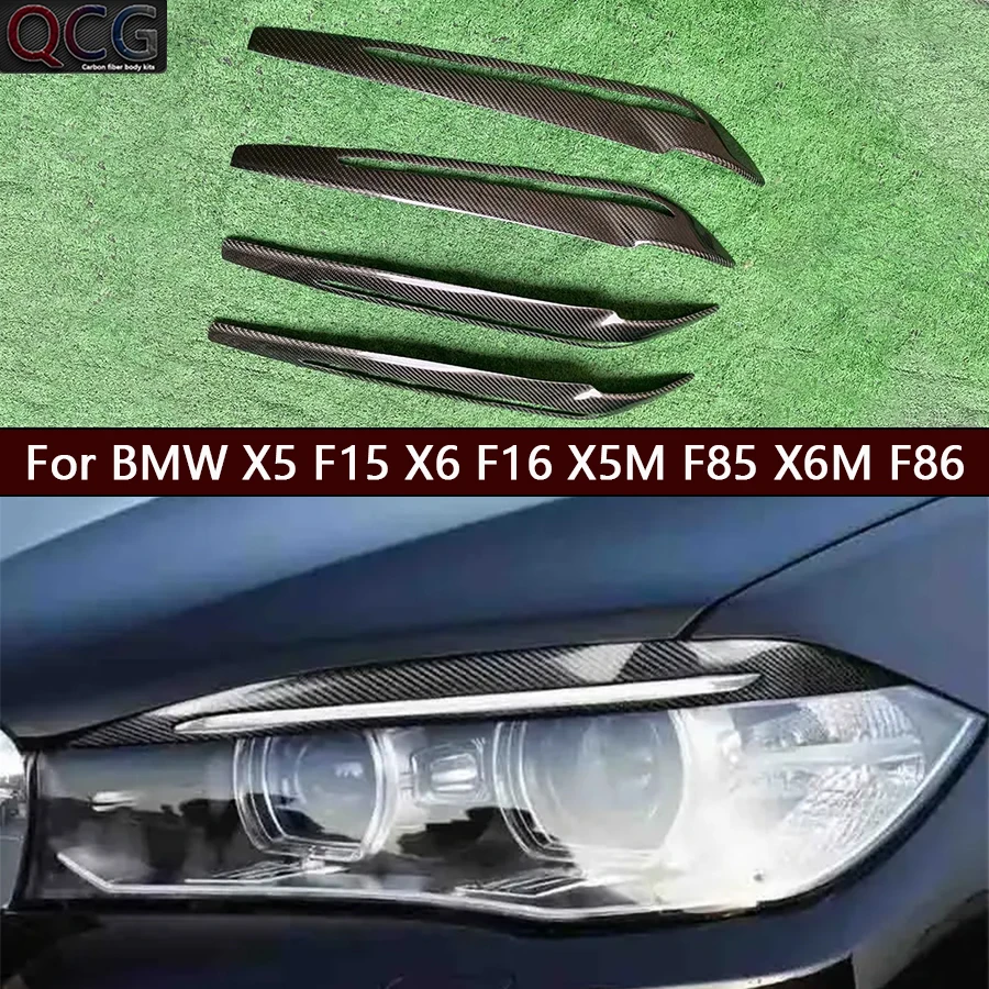 For BMW X5 F15 X6 F16 X5M F85 X6M F86 carbon fiber lamp eyebrow front headlight eyebrow sticker decoration upgrade body kit
For BMW X5 F15 X6 F16 X5M F85 X6M F86 carbon fiber lamp eyebrow front headlight eyebrow sticker decoration upgrade body kit